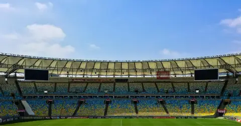 bleachers, soccer field, stadium